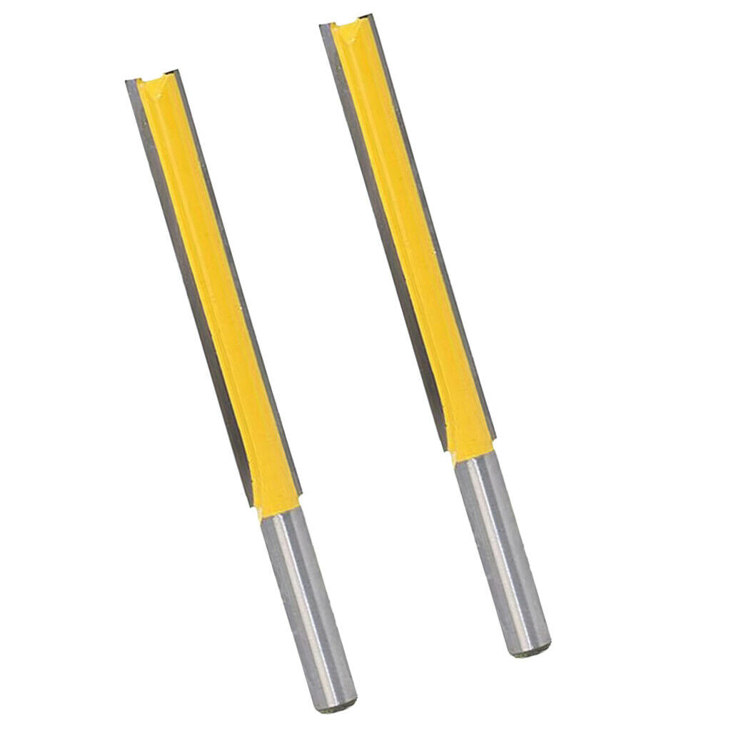 2pcs Grooving Cutter Router Bit, Long Cutting Length, 76.2 Mm