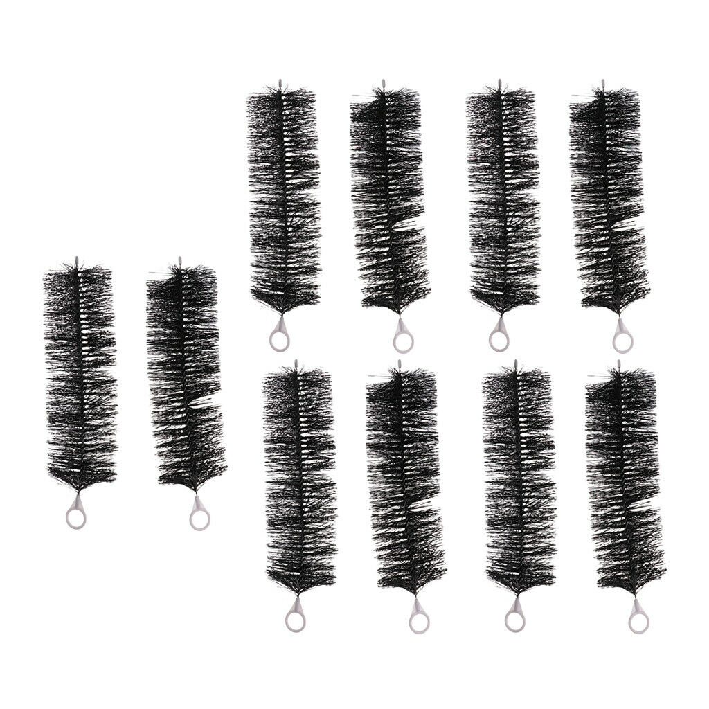 10x Practical Water Pond Filter Media 42x12cm Aquarium Cleaning Brush