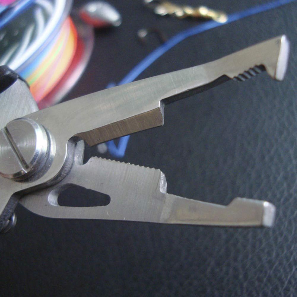 Multifunction Stainless Steel Fishing Lure Pliers ScissorsLine Cutter Hook Tool