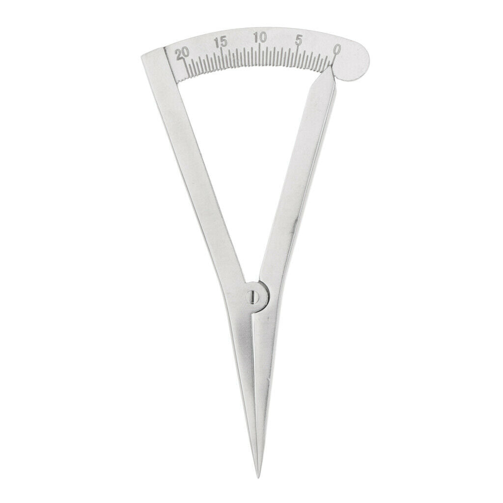 Stainless Steel Ophthalmic Eye Caliper Double Eyelid Scale Self Lock Straight