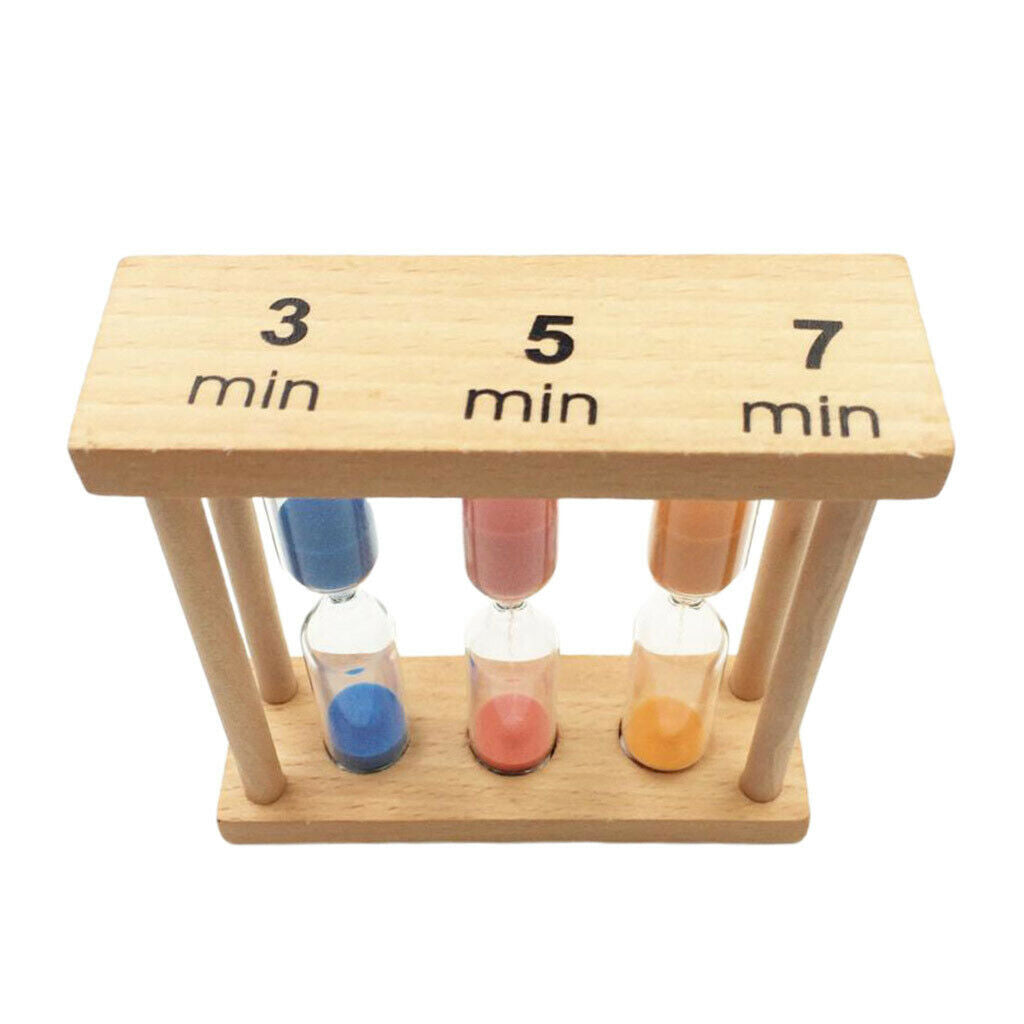 3-in-1 Colorful Hourglass Sand Clock Timer Sandglass Timer for Brushing