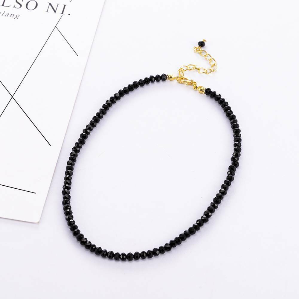 1X Charm Women Black Crystal Clavicle Choker Necklace Pendant Party Jewelry Gift