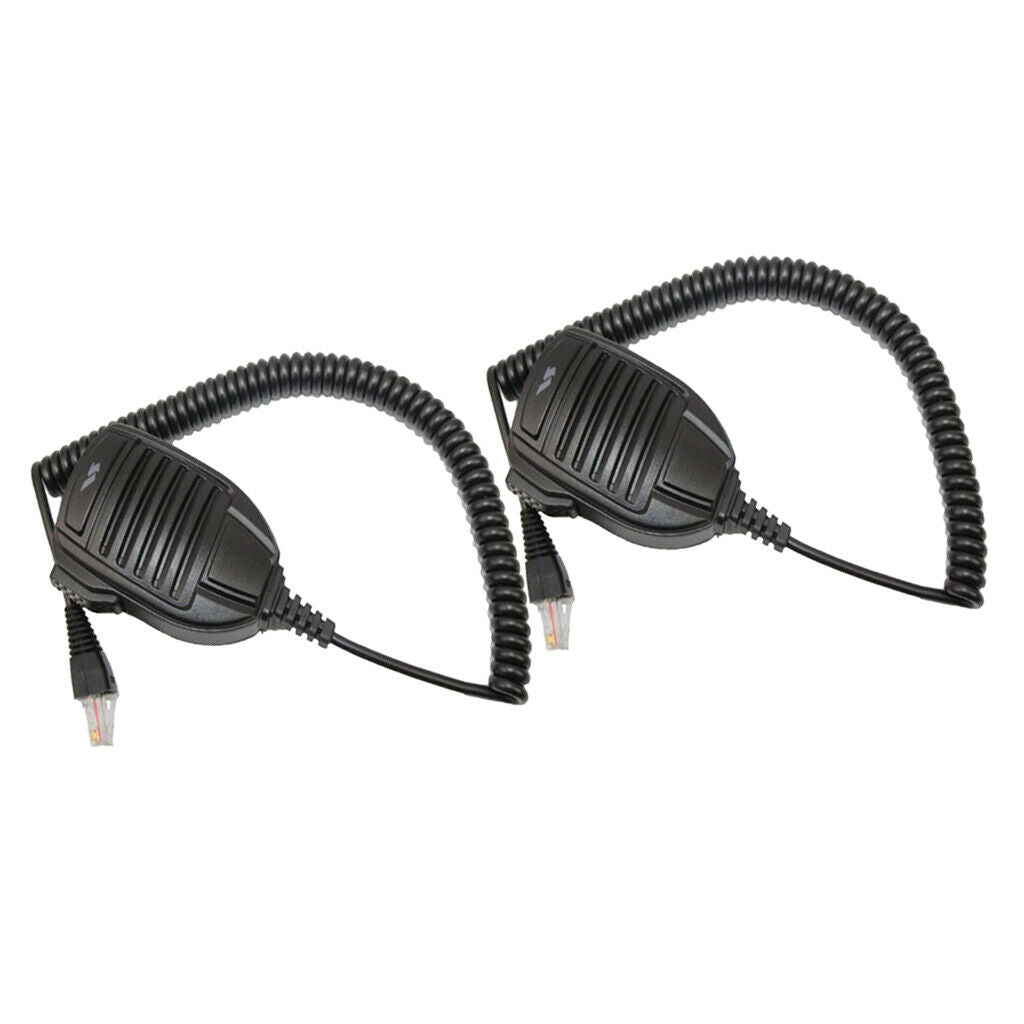 Set of 2 Radio Remote Mobile Mic MH-67A8J Speaker For Vertex VX-2100 VX-2108