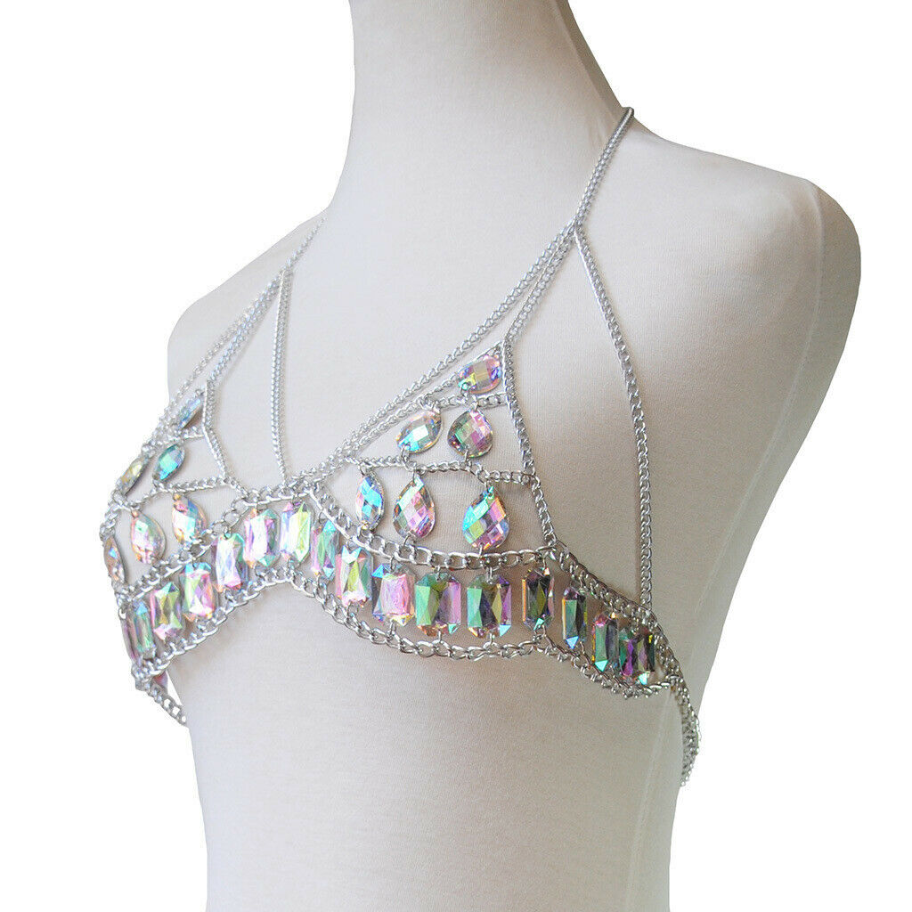 Charming Bohemian Body Chain Bra Chest Shoulder Bralette Harness Necklace