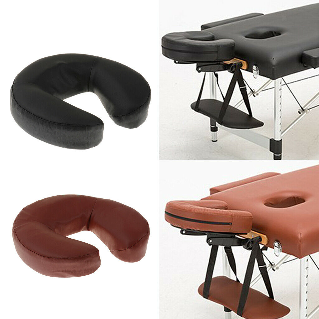 Beauty Salon Massage Acupuncture Table Bed Cradle Cushion Pillow Black+Brown