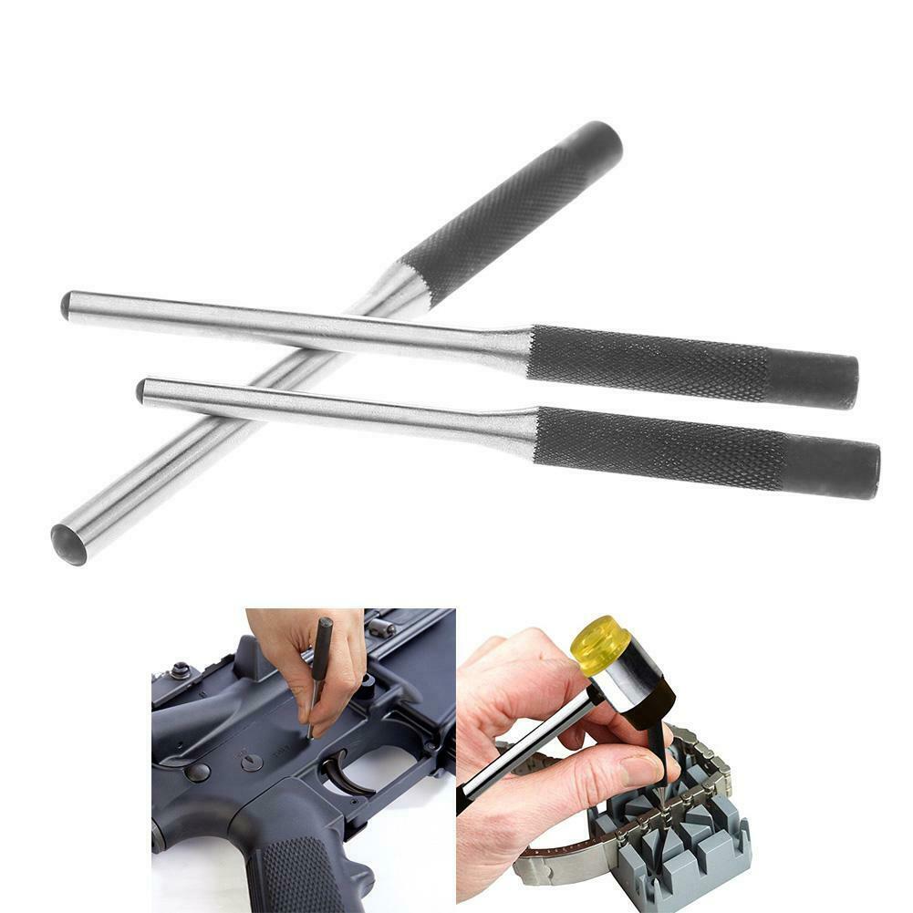 9pcs Multi Size Round Head Pins Set Punch 40CR Steel Grip Roll Pins Punch Tool