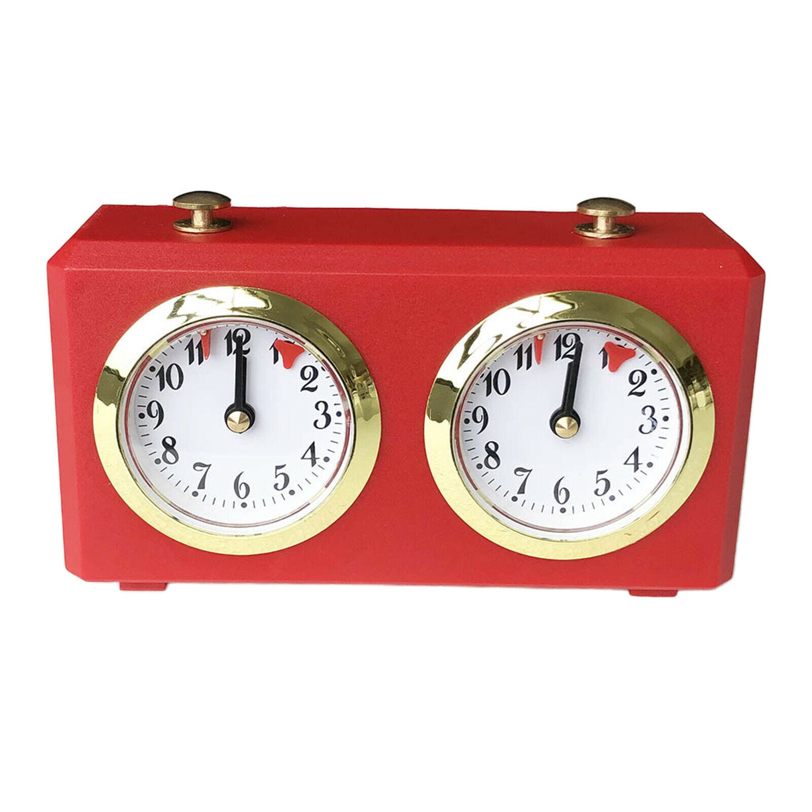Master Chess Clock Kids Gifts Pro Wind-Up Board Games Clock No Battery Red