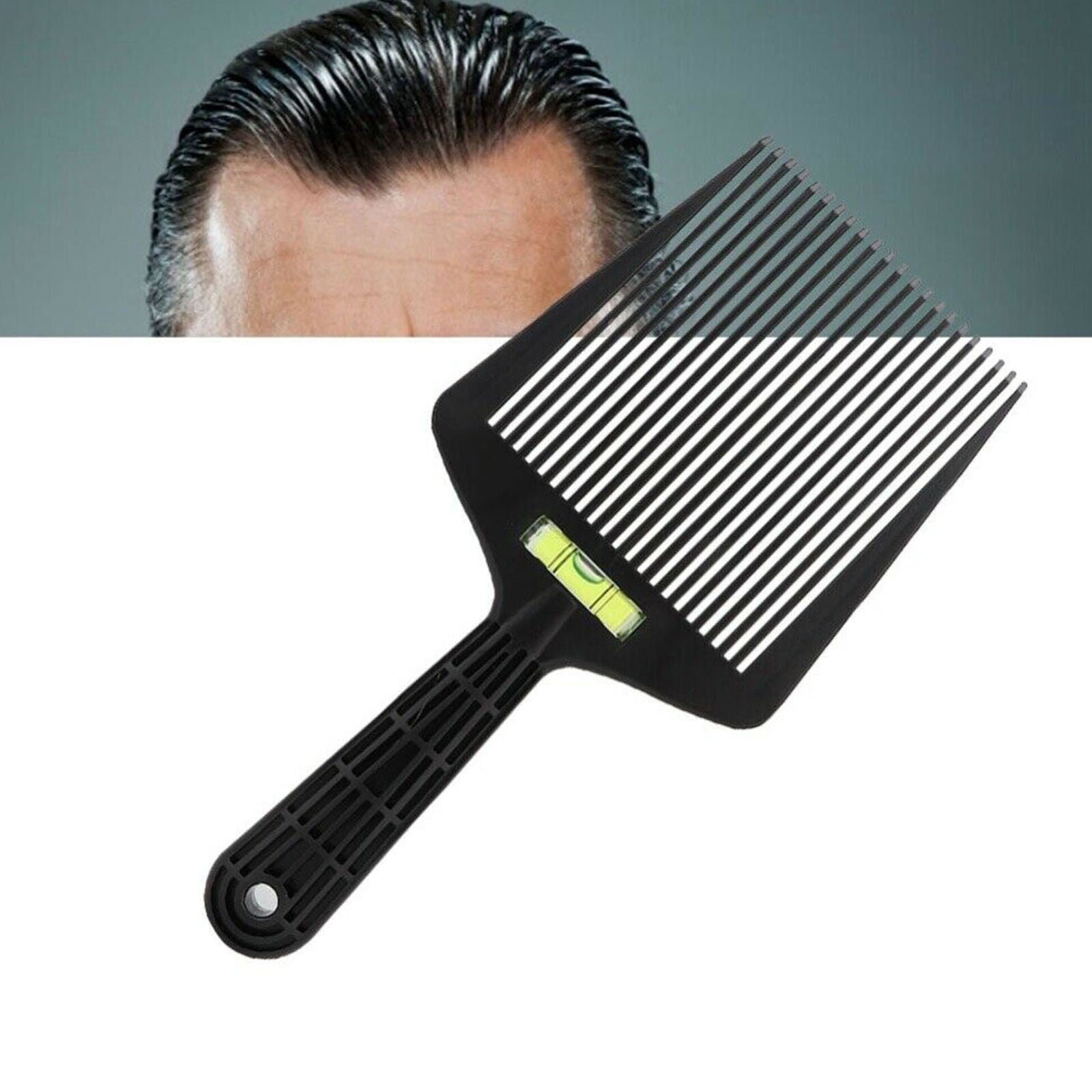 Hair Cut Flat Top Guide Comb Level Large Teeth Flattopper Straight+Liquid Bubble