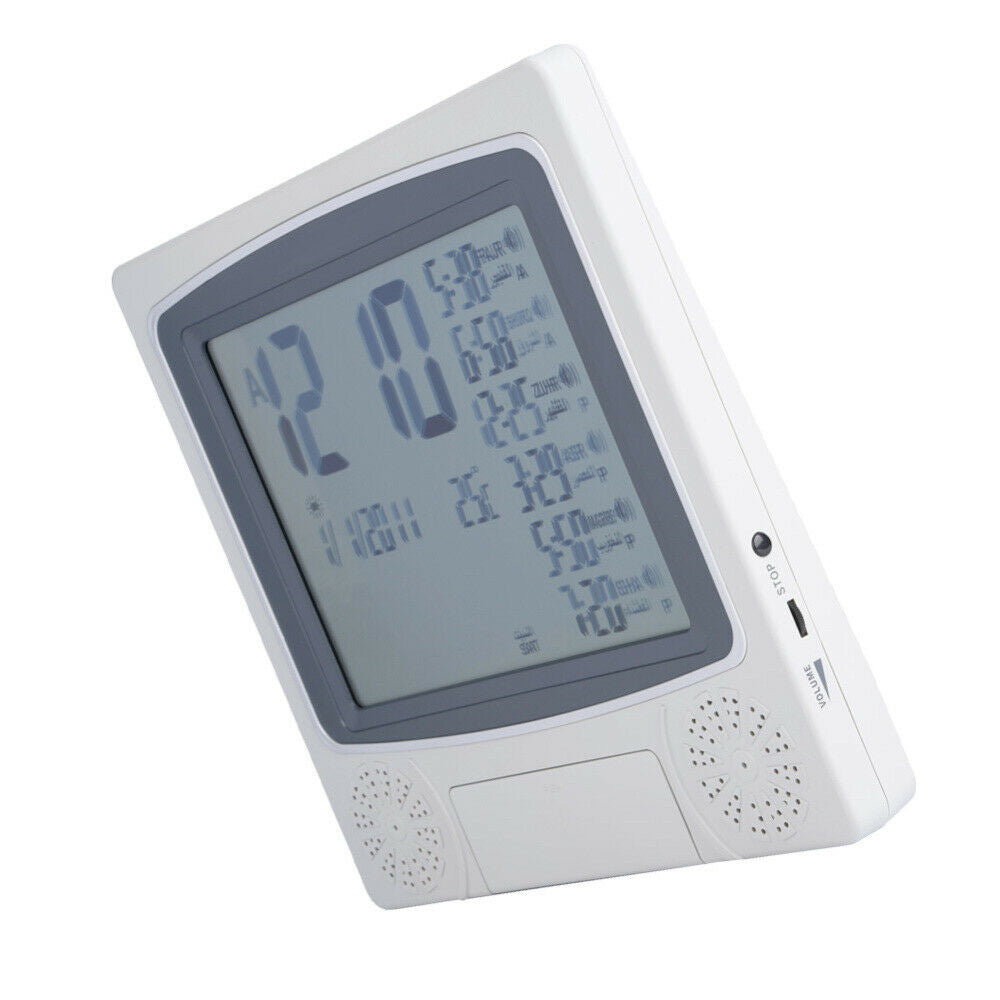 1pc Muslim Azan Clock LCD Digital Islamic Prayer Alarm Table Clock Time