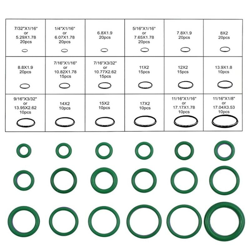 270 Pieces O- Classification Kit 18 Sizes Rubber O- Seal  Kit for ProfessionalI7