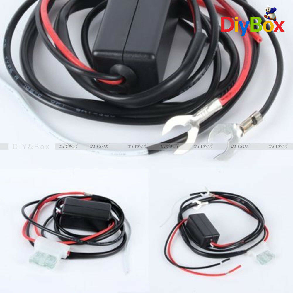 12V DC AUTO CAR LED DAYTIME RUNNING LIGHT RELAY HARNESS DRL CONTROLLER ON/OFF