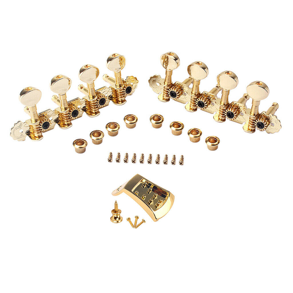 Iron Machine Heads W/ Zinc Alloy Tailpiece for Mandolin Replacement Parts