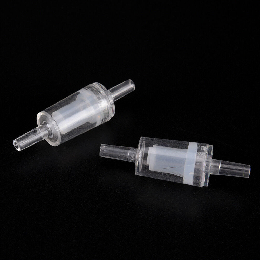 5X Aquarium Fish Tank Plastic Non Return Check Valve One Way Air Pumps Fil.l8