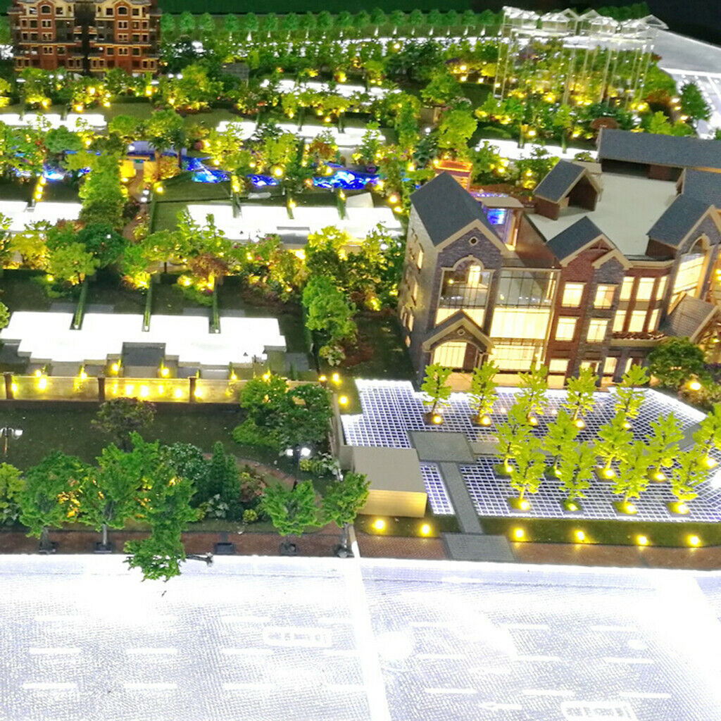 10Pcs Railway Led Lamppost Lamps Street Lights 1:100 HO Scale D