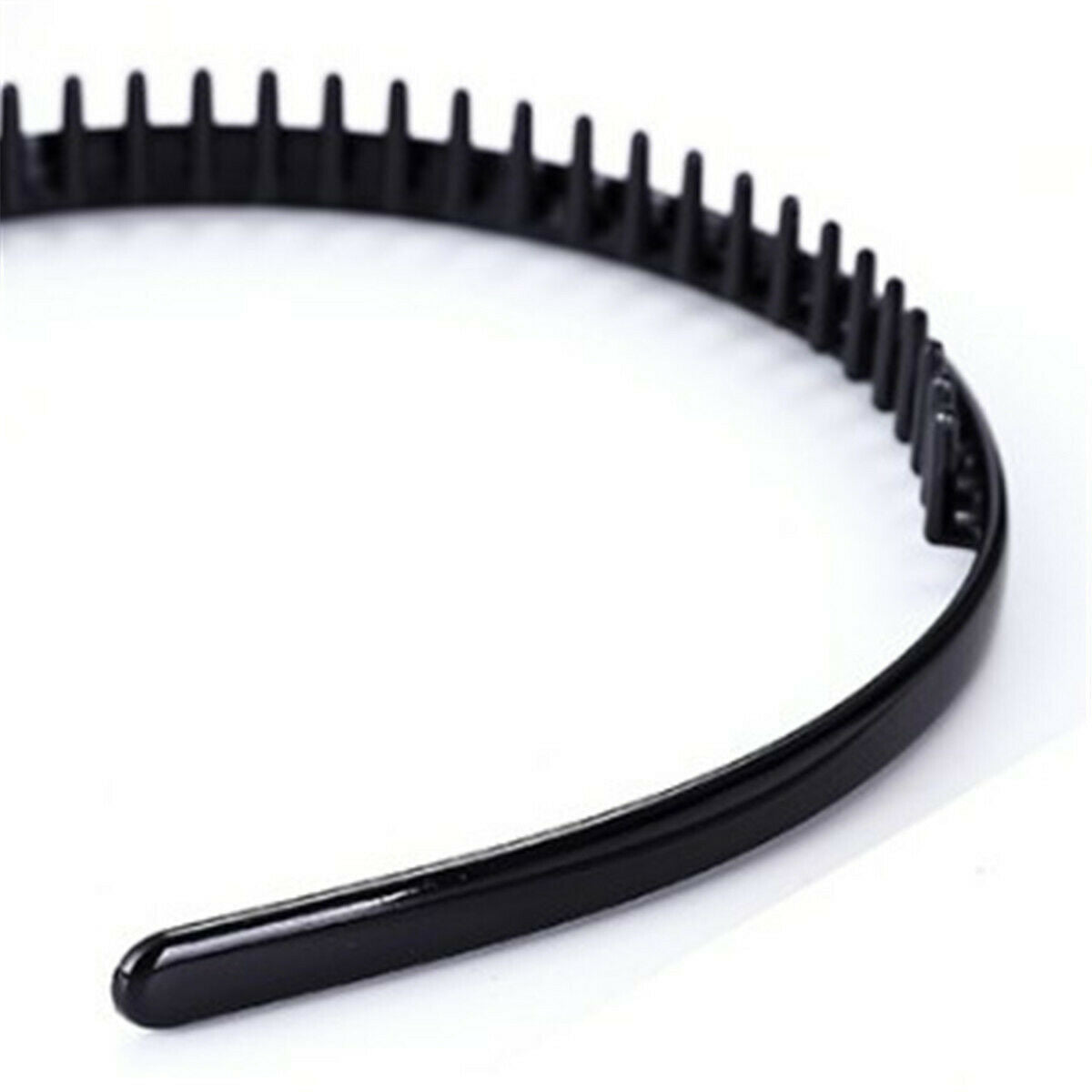 Men Women Shark Tooth Zig Zag Gym Sports Football Soccer Headband Hair Head Band
