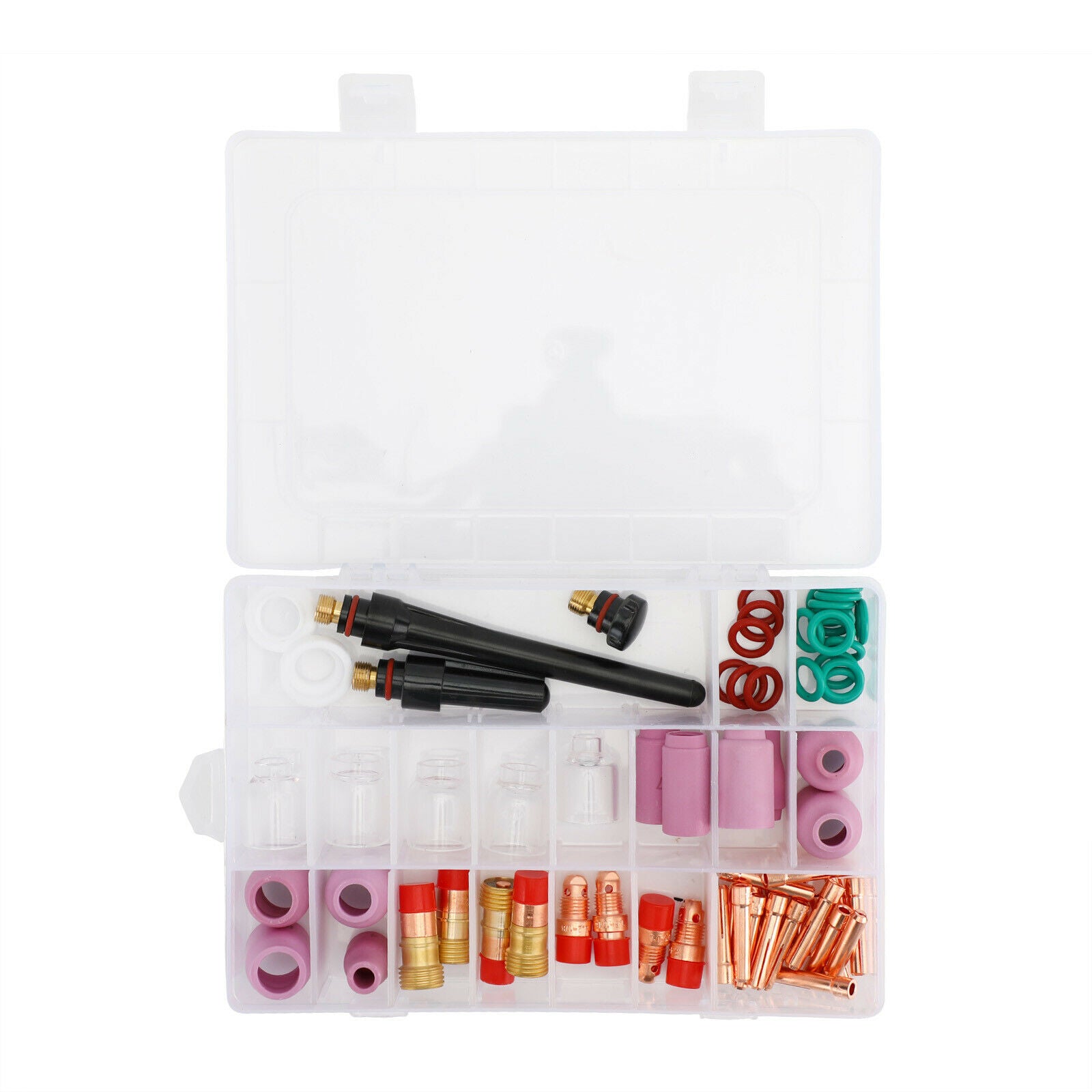68PCS TIG Welding Torch Stubby Gas Lens Pyrex Glass Cup Kit For WP-17/18/26
