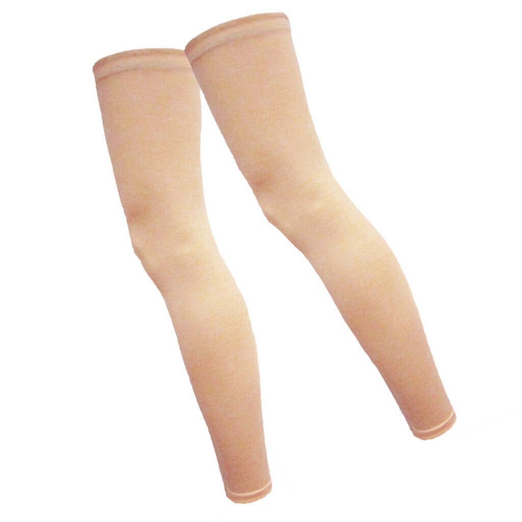 Summer Running Exercise Basketball Bicycle Cycling Leg Warmer Yellow L