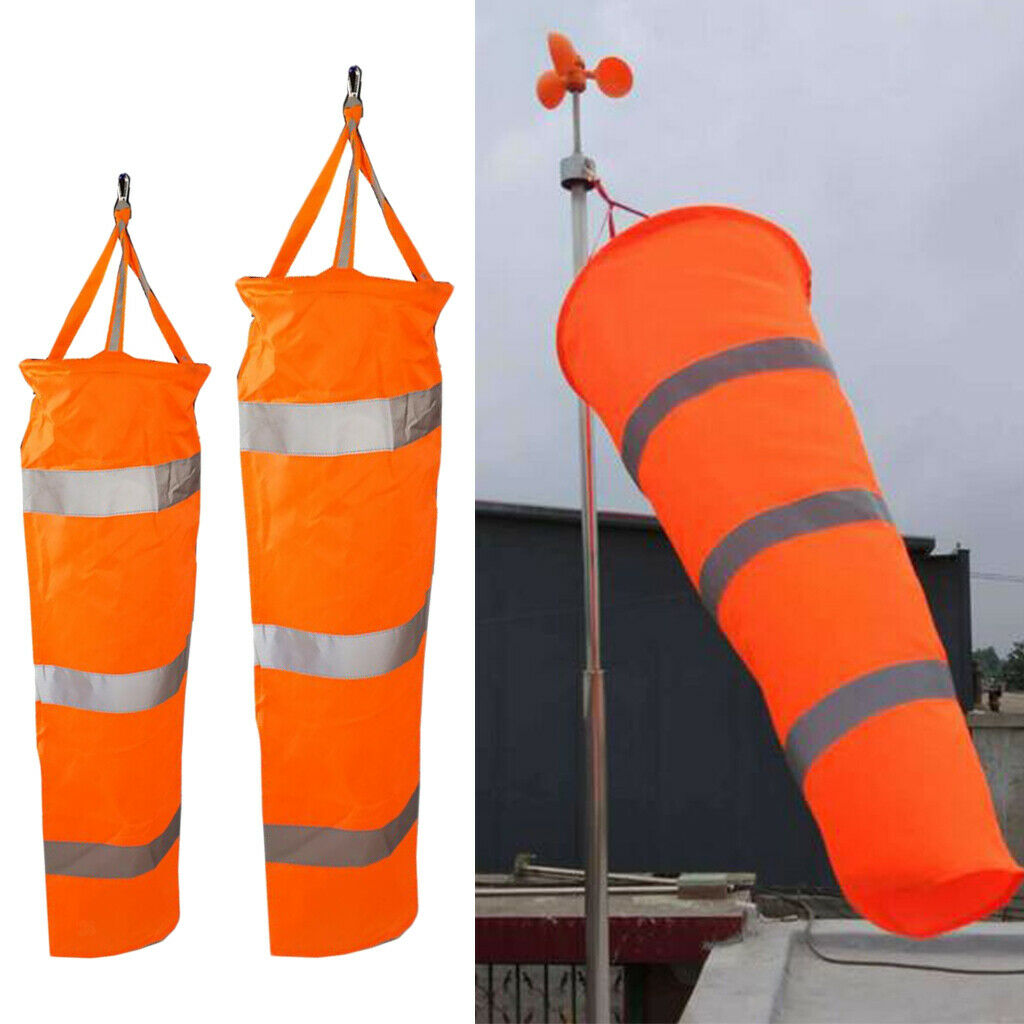 Pack 2 Oxford Aviation Airport Windsock Wind Sock Bag with Reflective Strips