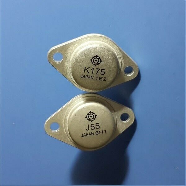 1pairs  Audio Power Transistor HITACHI TO-3 2SJ55+2SK175 J55+K175