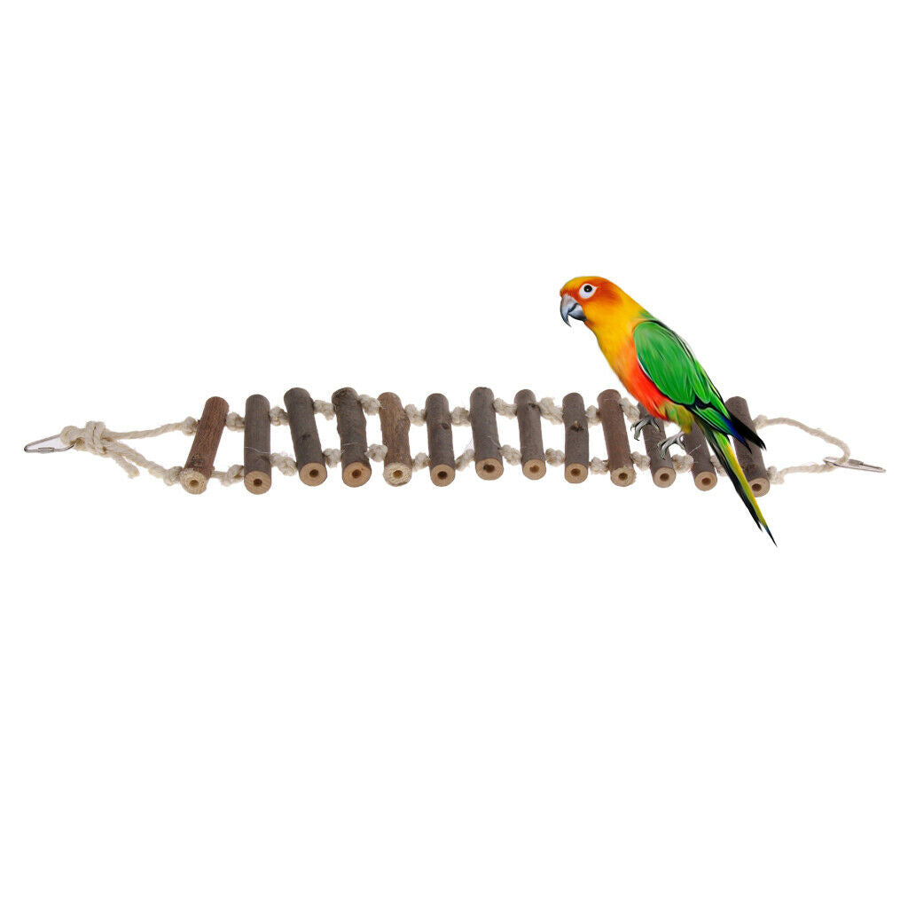 Bird Toys Parrot Ladder Swing Trainning Bridge for Parrots African Grey