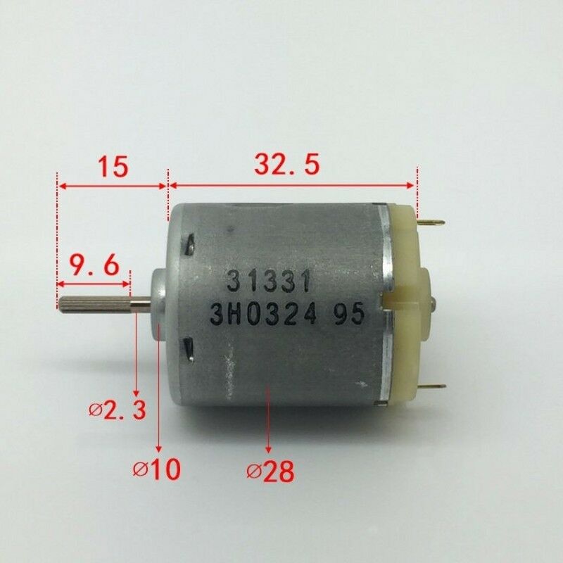2pcs DC6-24V 2000-10200rpm 365 Motor Low Speed High Torque Carbon Brush Motor