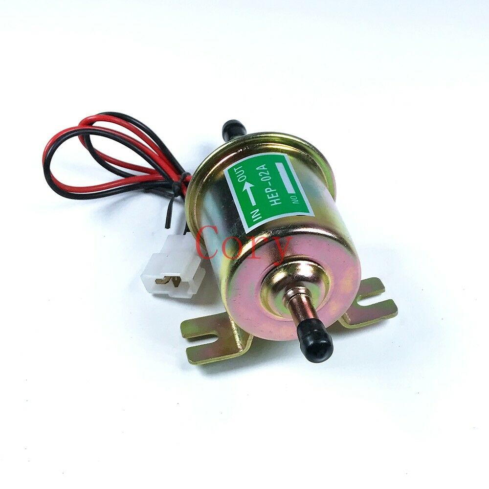 1PCS Universal Fuel Pump Gasoline Electric Oil Pump Metal Low Pressure 8MM 24v