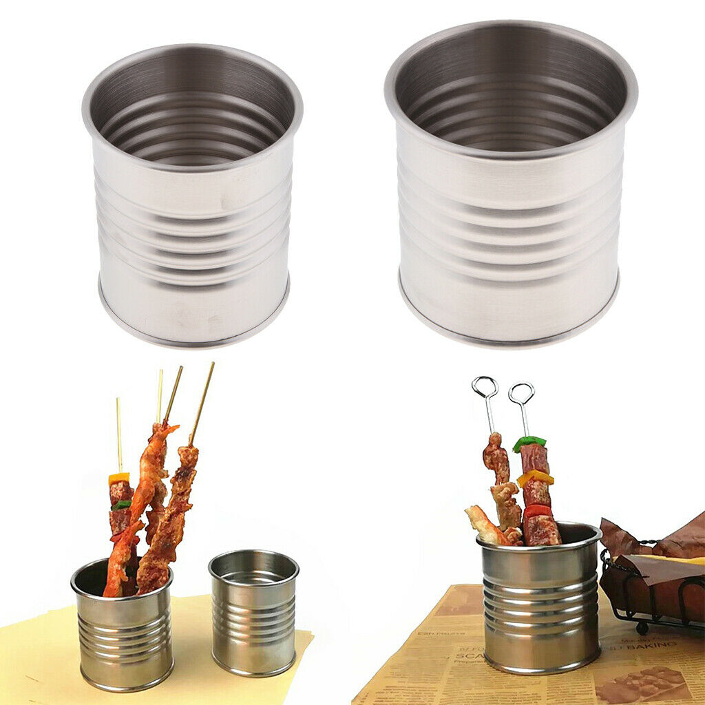 Mini Stainless Steel Metal Bucket Icing Snacks French Fries Tin Pails Small