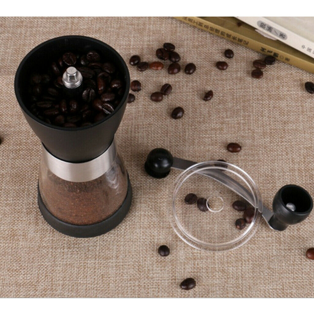 Manual Coffee Grinder with Ceramic Burrs, Hand Coffee Mill with Adjustable
