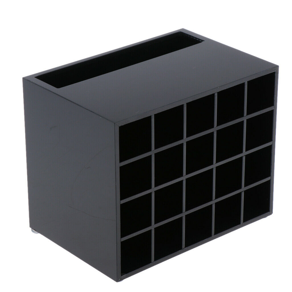 2 Pcs 20 Slots Desk Lipstick Holder Display Cosmetic Organizer Makeup Case