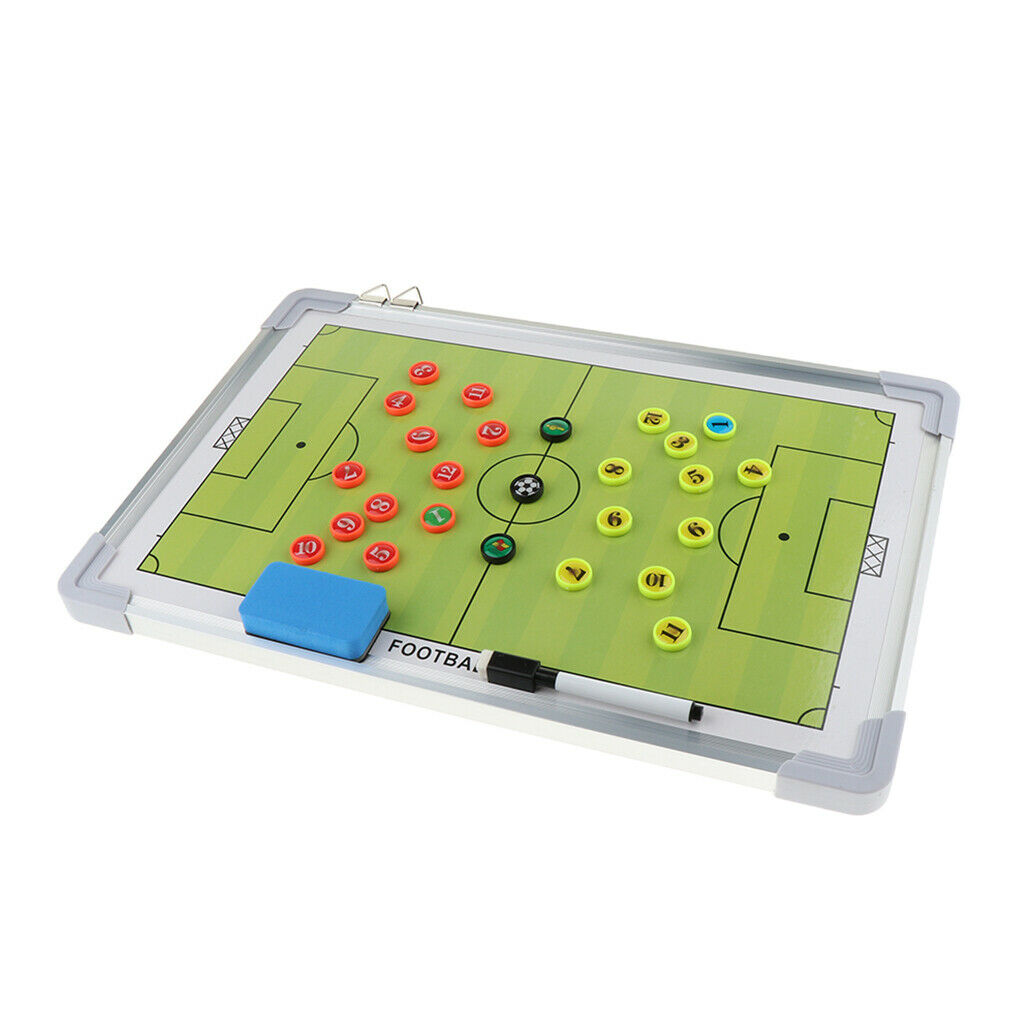 Aluminum Alloy Soccer Coaching Board Football Training Clipboard with Hook