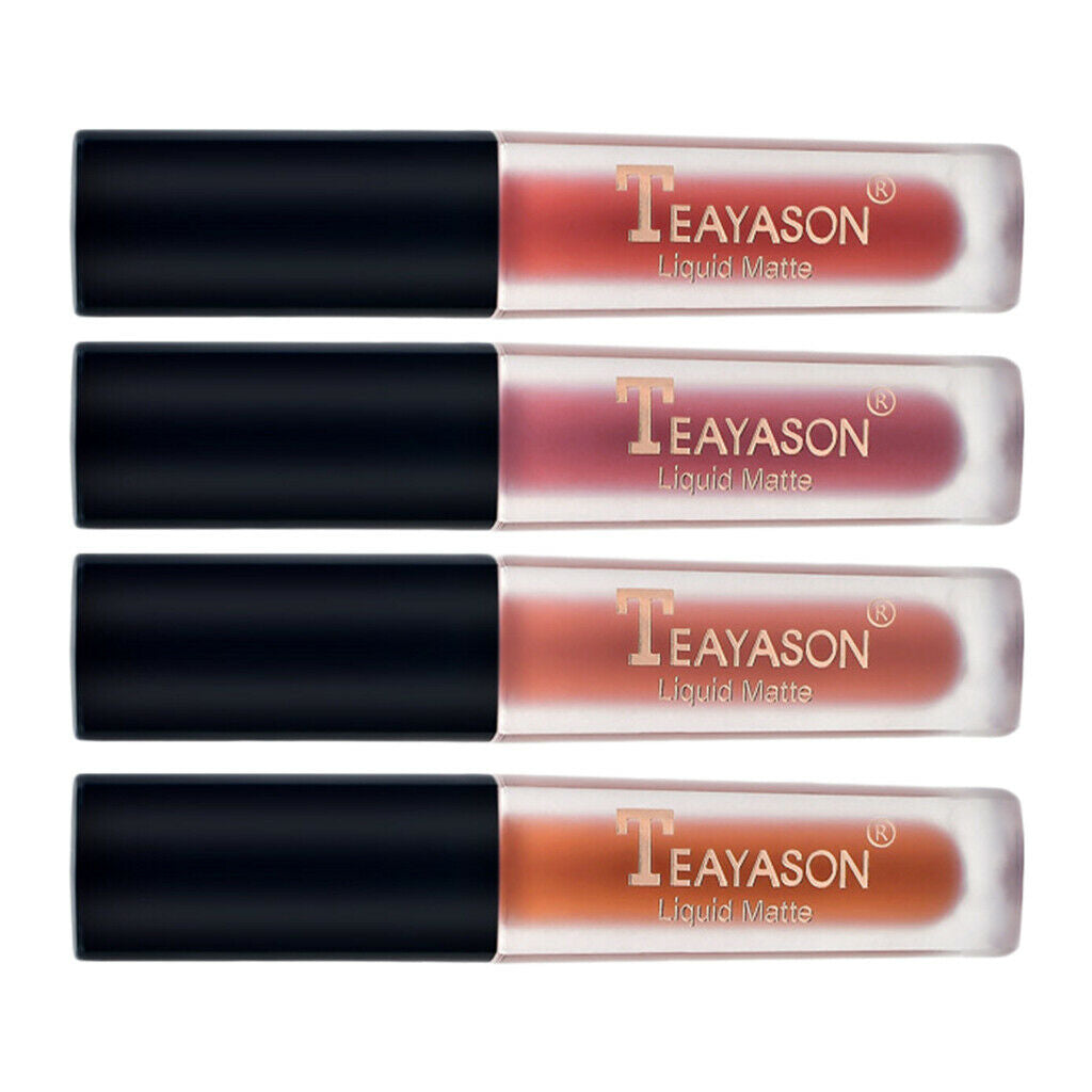 4pcs Lip Gloss Long Lasting Moisturizing Makeup Lipstick for Women Girls 03