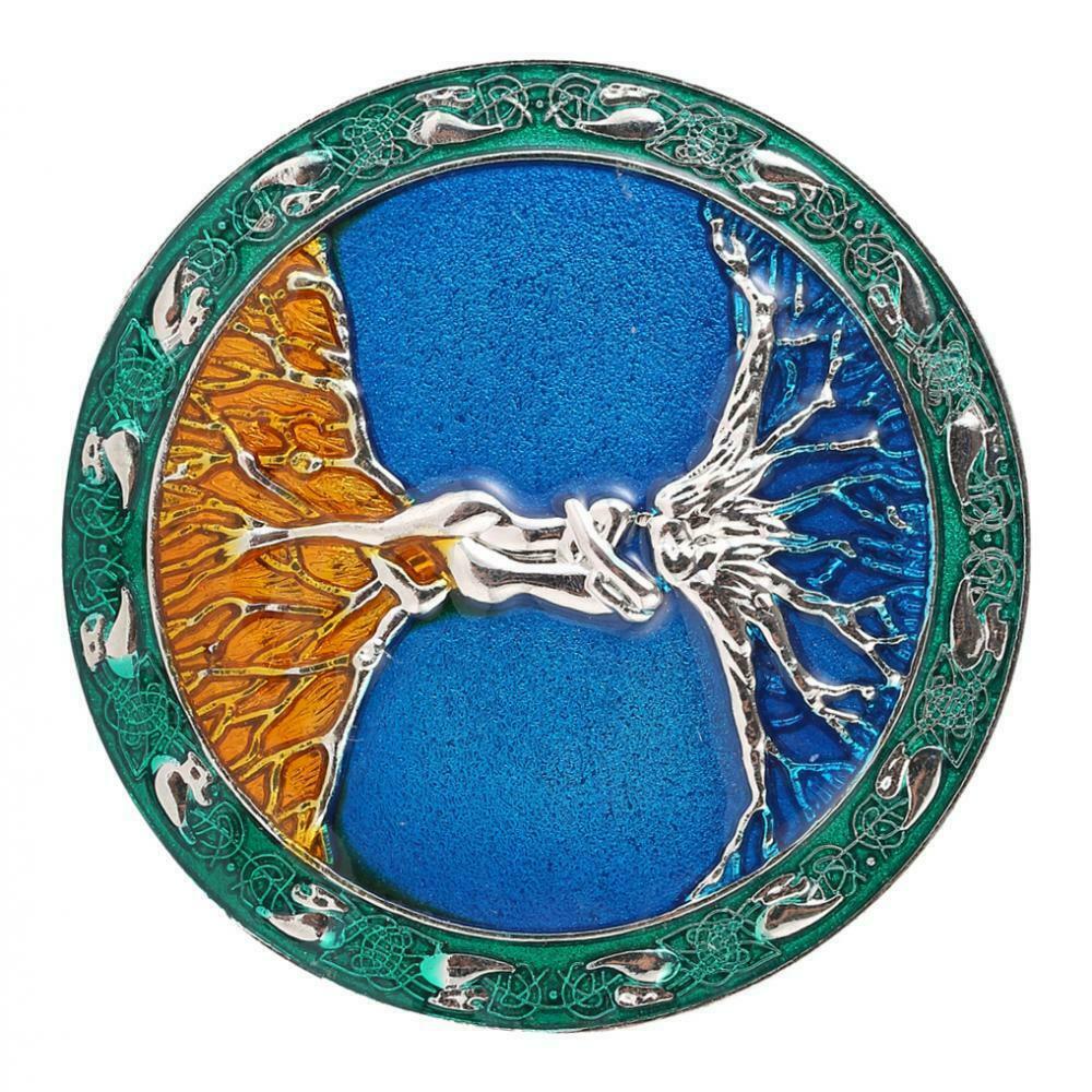 Celtic Style Tree Of Life Roots Branches Round Belt Buckle For Mens