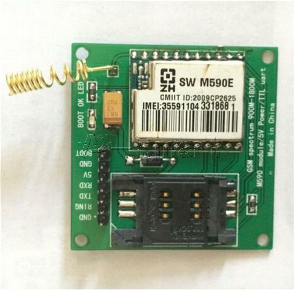 DIY Kits M590E GSM GPRS Module Board 900M-1800M M590 SMS CPU MCU Text Message