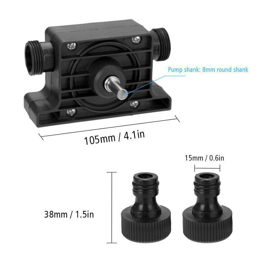 Hand Electric Drill Drive Self-Priming Pump Oil Fluid Water Small Transfer Pump