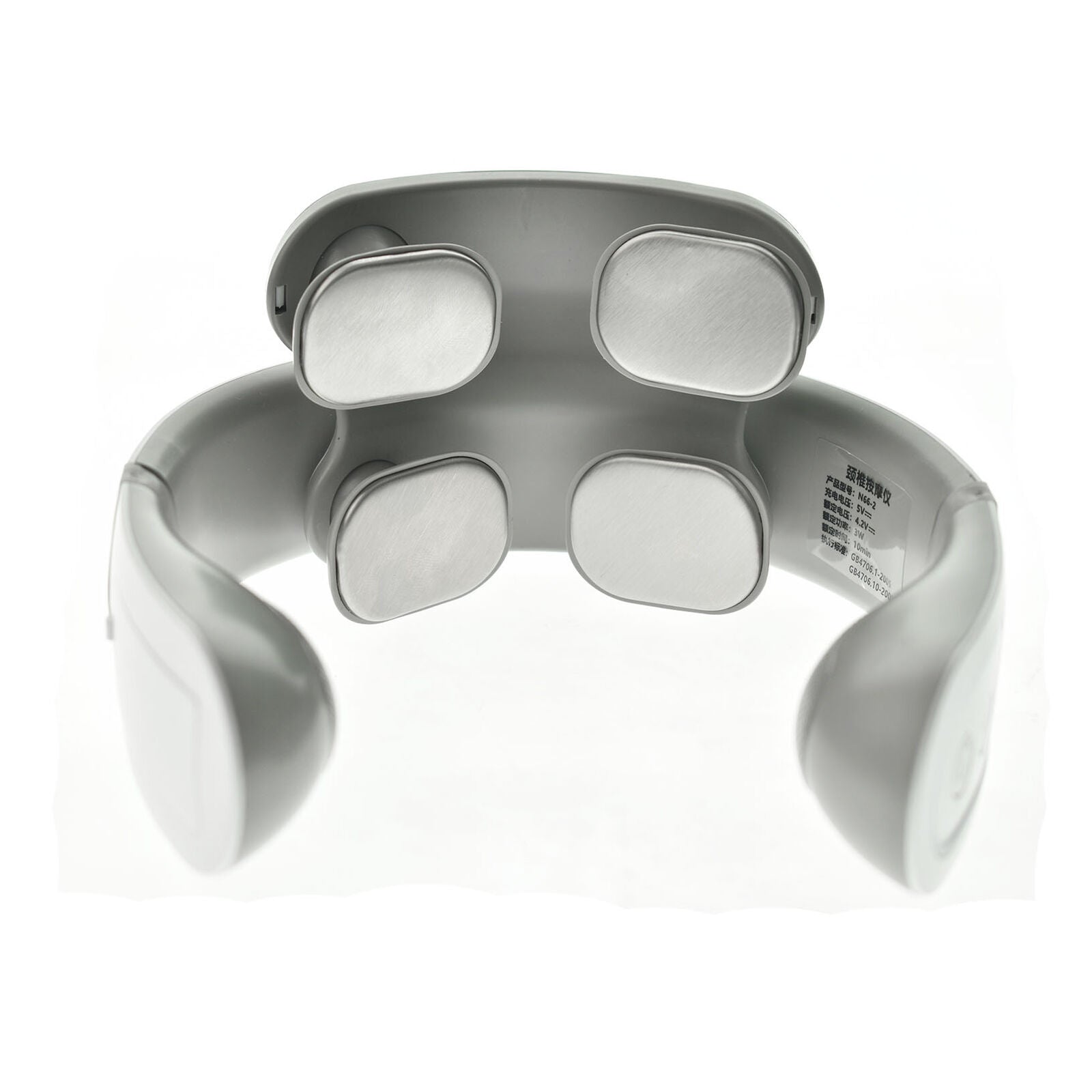 Smart pulse heated shoulder for cordless 4D neck massager