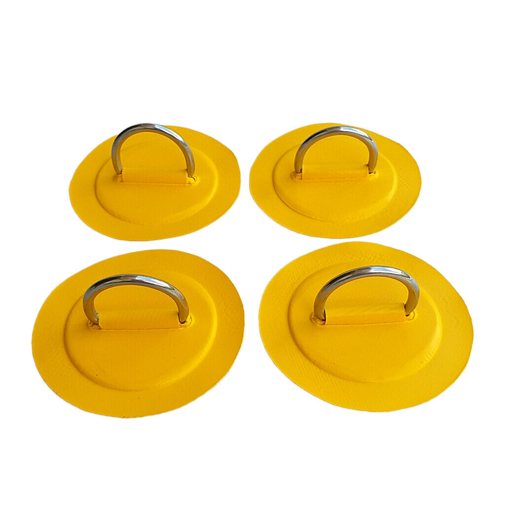 4Pcs Stainless Steel D- Pad/Patch for PVC Inflatable Boat   Surfboard