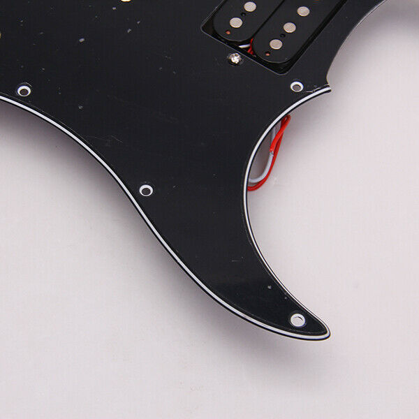 Black 11 Holes Loaded Prewired Pickguard Scratch Plate For Electric Guitars