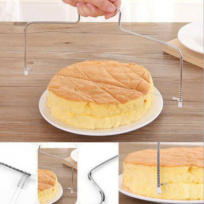 Single Line Adjustable Stainless Steel Cake Cut Slicer Decorator Baking Tool Lt