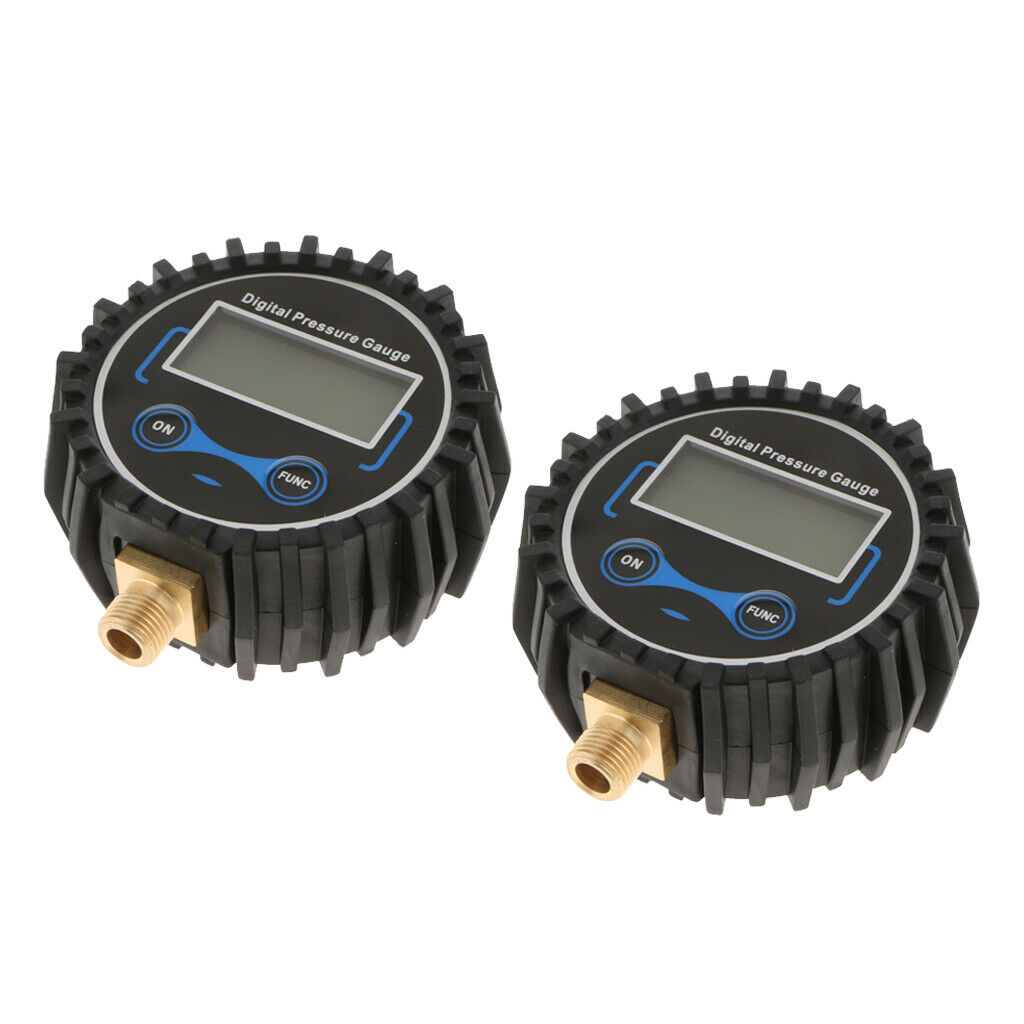 2Pcs Digital Tire Pressure Gauge Air Compressors Tool For Car Truck 200 PSI