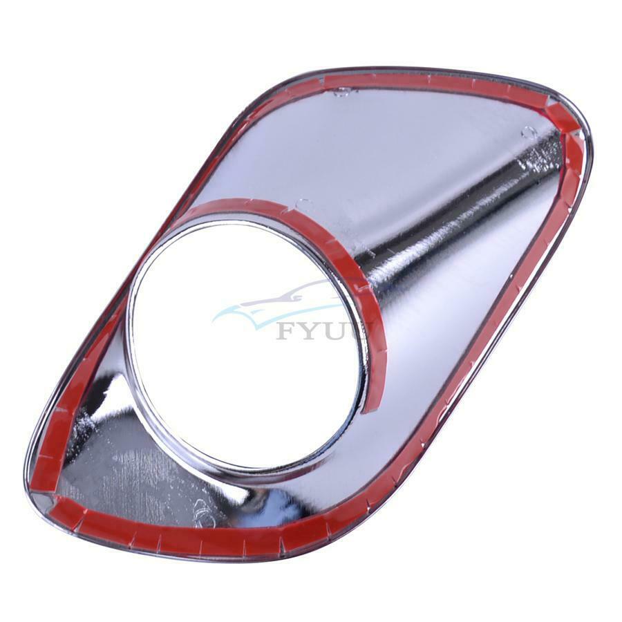 1 Pair Autocar Front Fog Lamp Frame Cover Trim For Jeep Grand Cherokee 2014-2016