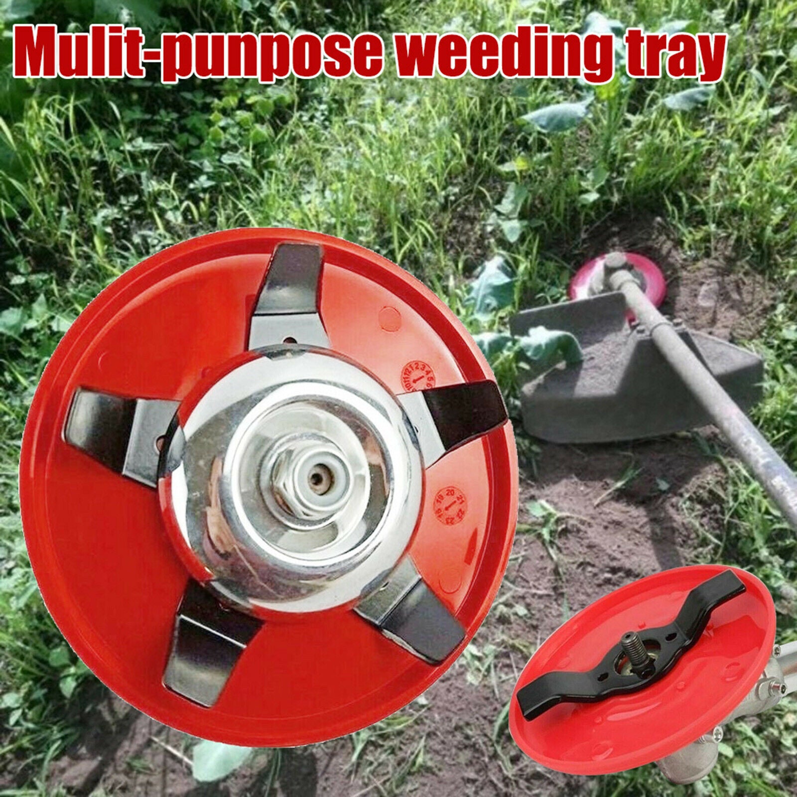 Steel Weeder Plate Blades Grass Eater Trimmer Head for Straight Shafts