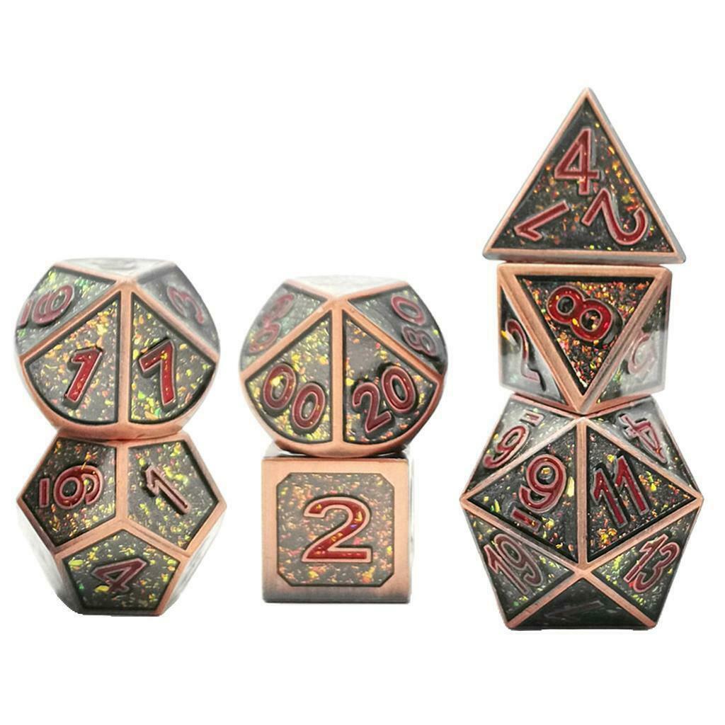 7Pc Polyhedral Dice Set for MTG DND RPG Role Play Casino Board Game Toys #1