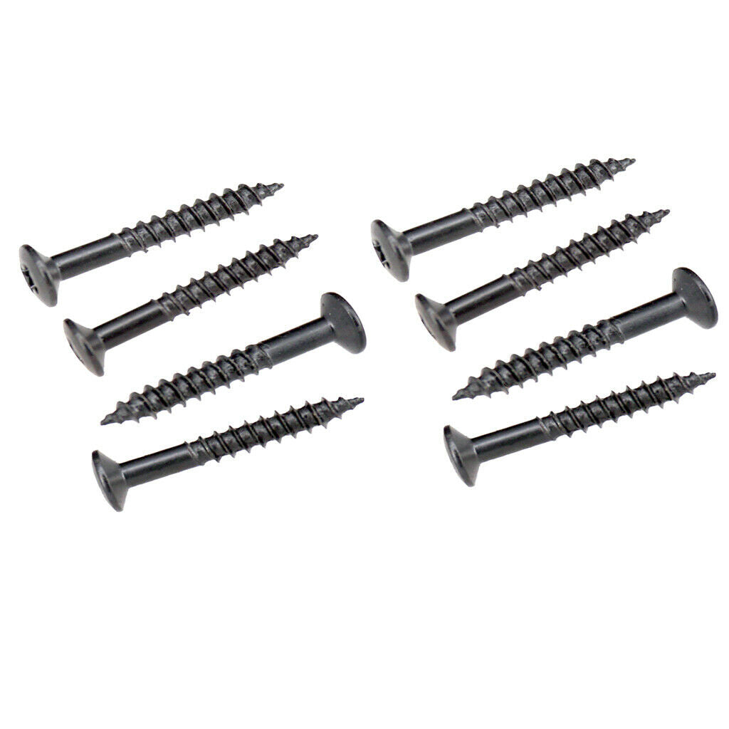 80x Humbucker Pickup Frame Mounting Screws Electric Guitar Accessory Black