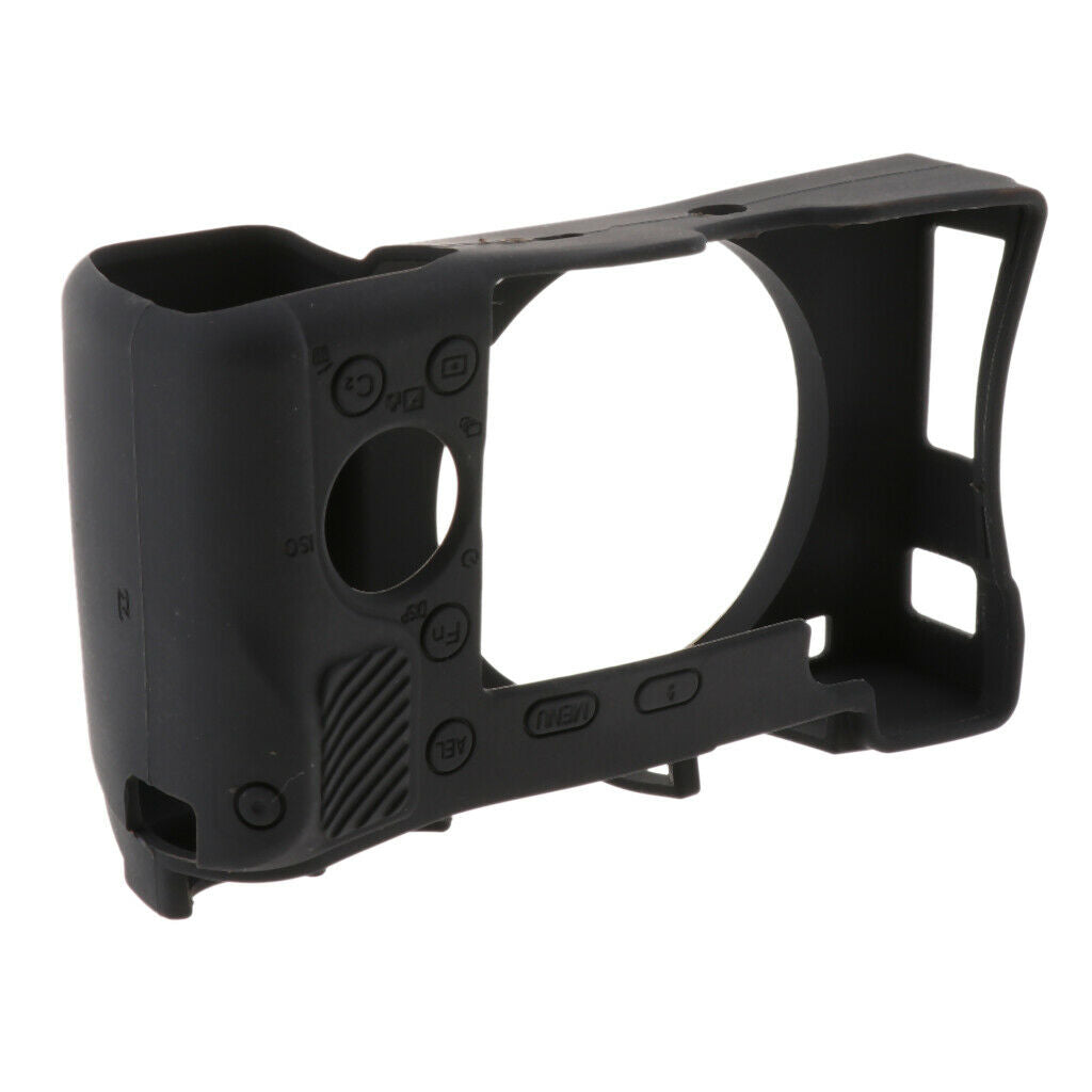 Rubber Protect Camera Body Case Soft Protector Cover for Sony A6000 Black