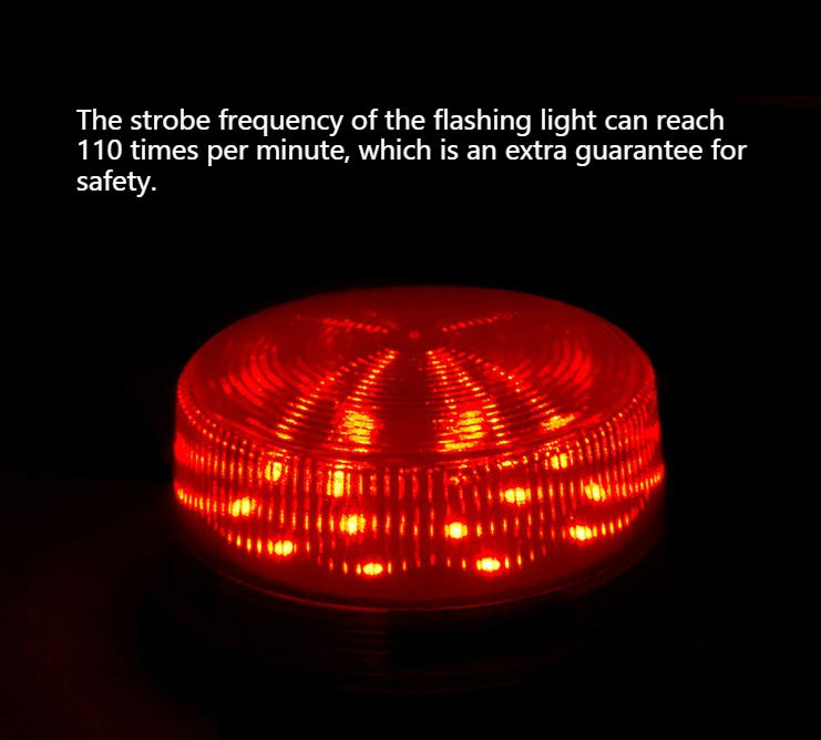 RED LED Beacon Flash Warning Lamp Safe Light Bar Industrial Signal Strobe Light