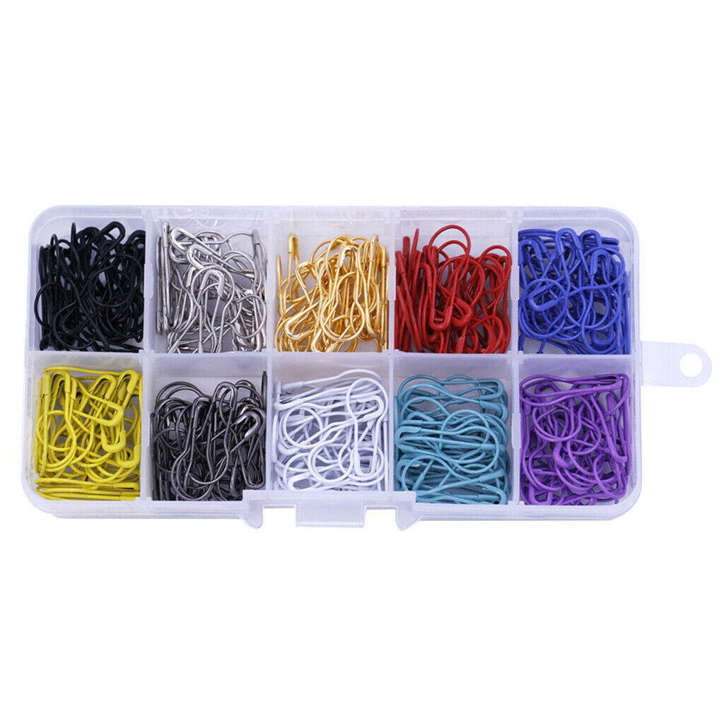 300pcs Alloy Colorful Safety Pins Gourd Bulb Pins Calabash Pin Bead Needles