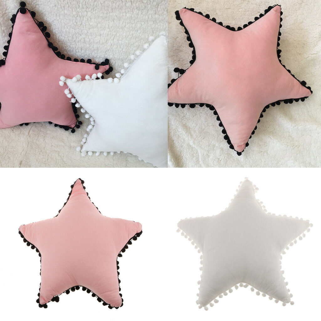 Cotton Sofa Cushion Star Bolster Car Throw Pillow Home Office Decor Pink