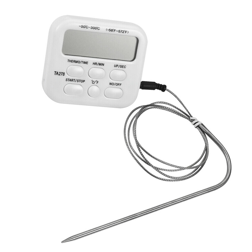 Digital Wireless Remote Cooking Meat BBQ Thermometer with Timer