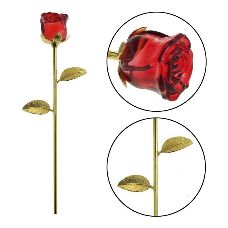 Crystal Rose Flower, Best Gift for Valentine's Day, Mother's Day, AnniversarP3P1