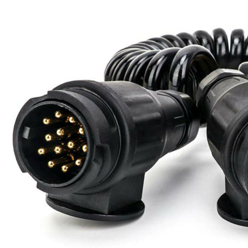 13 Pin Trailer Plug Wiring Spring Cable Connector Adapter Trailer Caravan